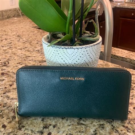 michael kors lime green wallet|Michael Kors racing green wallet.